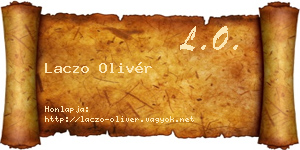 Laczo Olivér névjegykártya