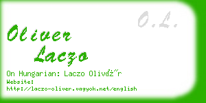 oliver laczo business card